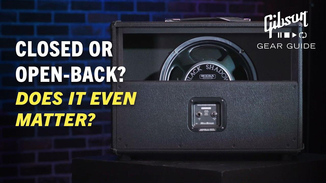 Are you an OPEN back or CLOSED back guitar cab player? Does It Matter?