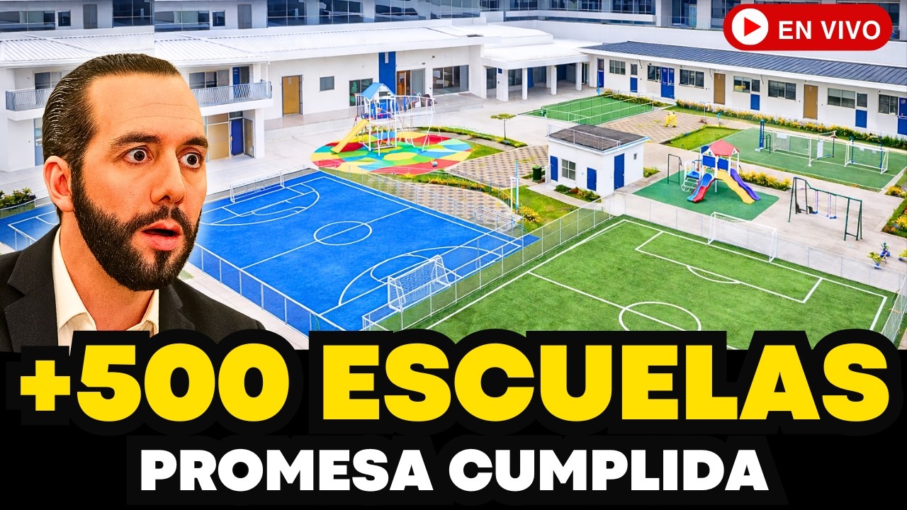 BUKELE HACE HISTORIA: Supera las 500 escuelas en El Salvador