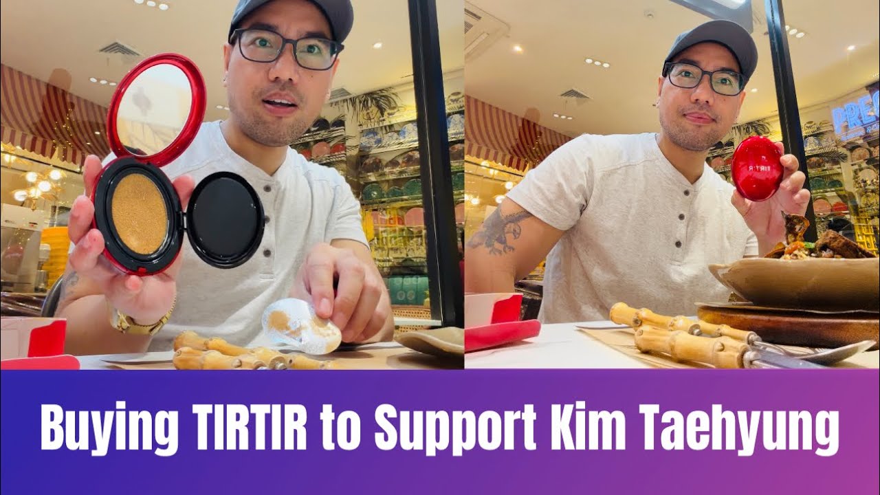 Купил и распаковал TIRTIR, чтобы поддержать Ким Тэхёна (V из BTS) и получить билет на концерт Джона.