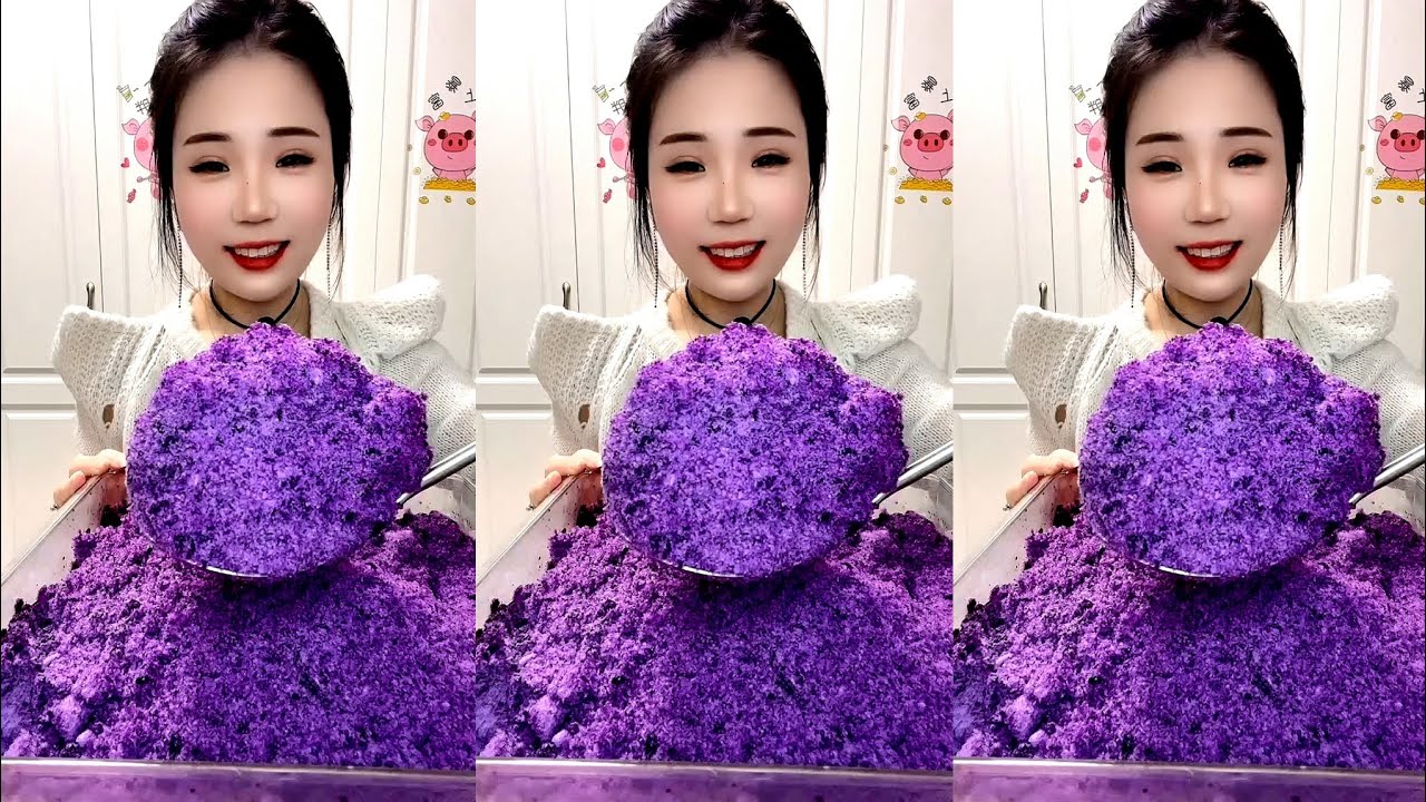 ASMR SHAVED ICE EATING / ICE EATING. BIG BITES YY