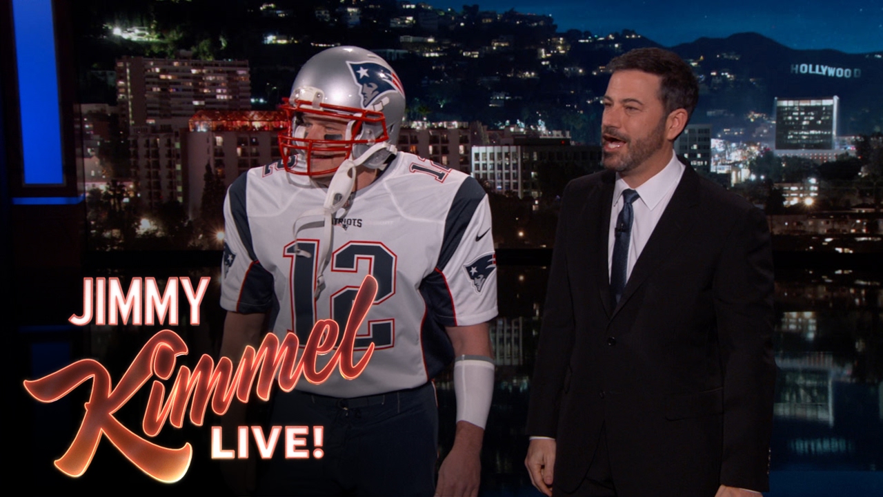 Super Bowl MVP Tom Brady Makes Surprise Appearance on Kimmel