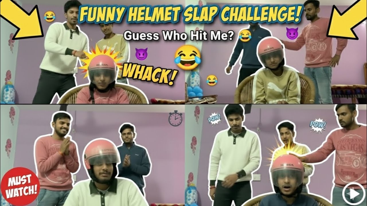 The helmet Game  😂 bhaiiii helmet bhi tut gaya 😁 subscribe ❤️ 