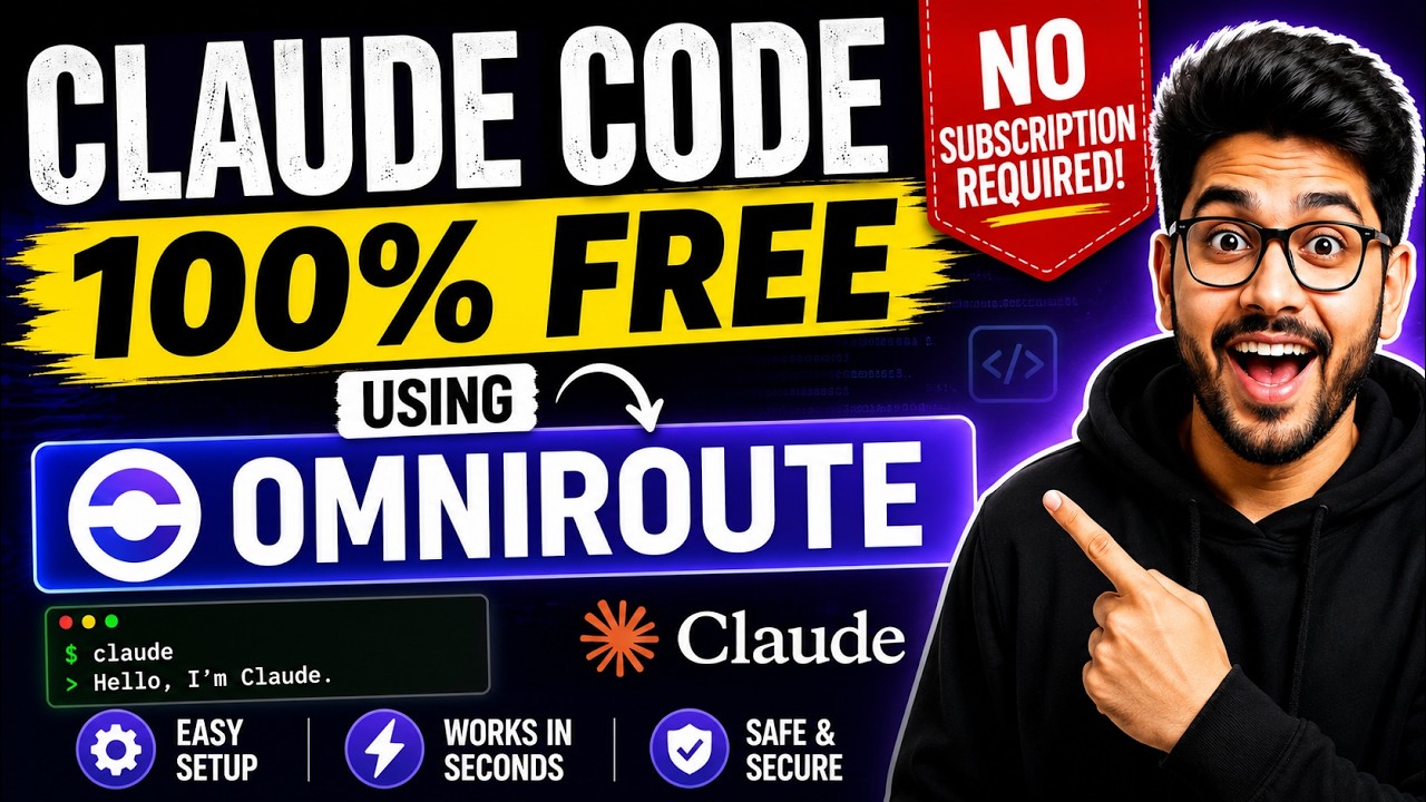 Claude Code 100% Free Using OmniRoute