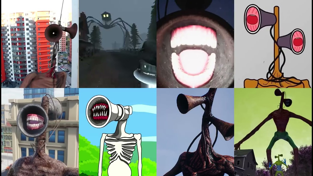 Siren head coffin dance meme scary #sirenhead #coffindance 