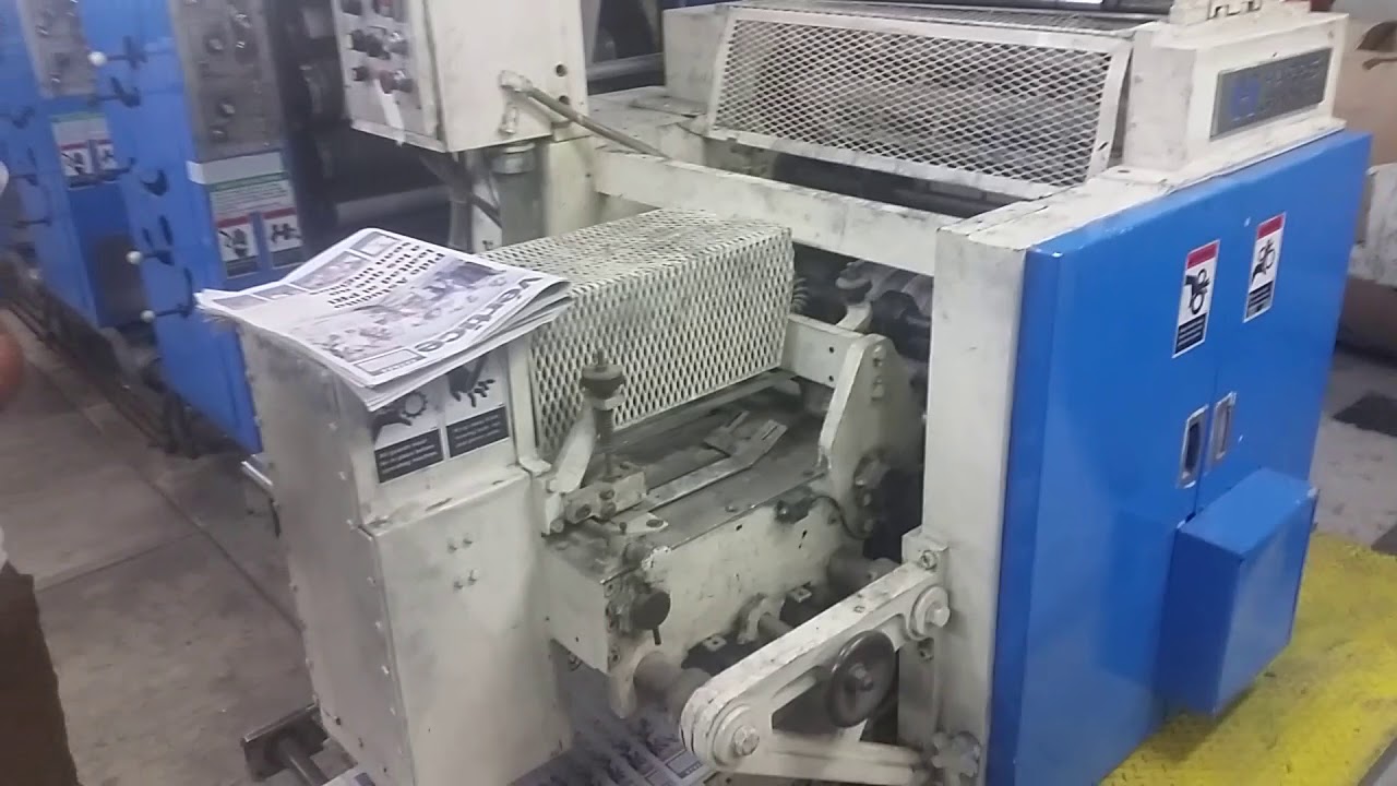 Impresión del periodico VERTICE en una rotativa Harris v15 D