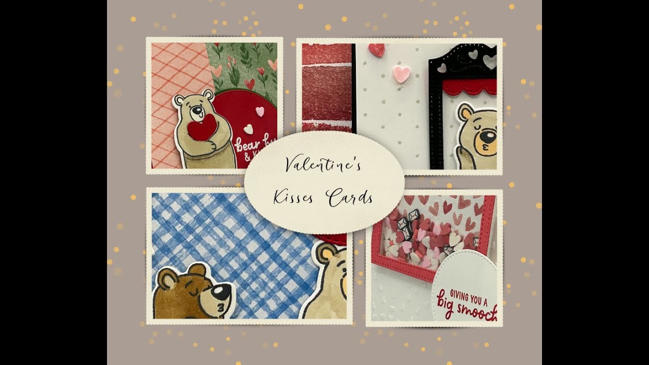 Видеоурок по изготовлению открытки с двойным клапаном Stampin' Up Valentine Kisses