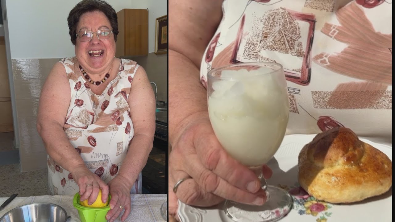 Sono tornata ! Preparo la granita artigianale siciliana per nonna Santa, 97 anni.  Iolanda emoziona