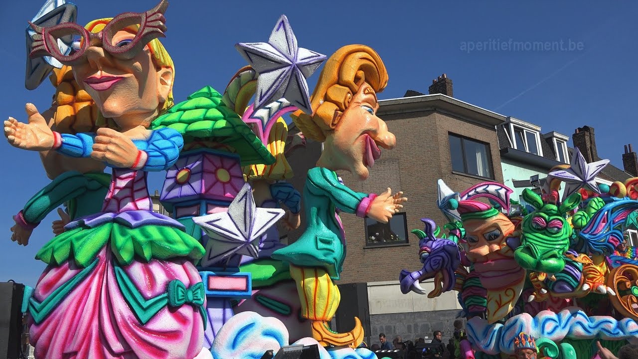Carnaval Halle 2017: montage stoet
