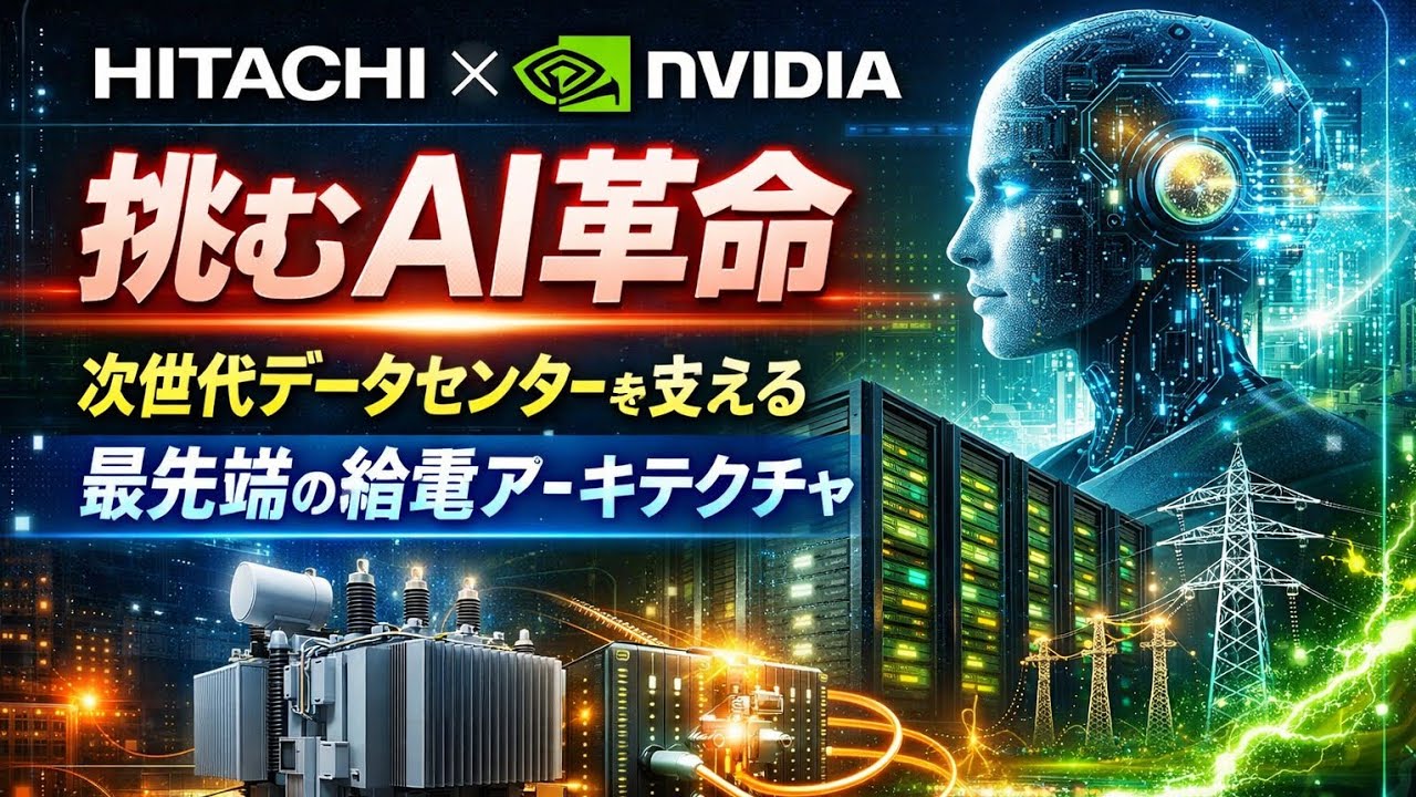 日立×NVIDIAが挑むAI革命：次世代データセンターを支える最先端の給電アーキテクチャ