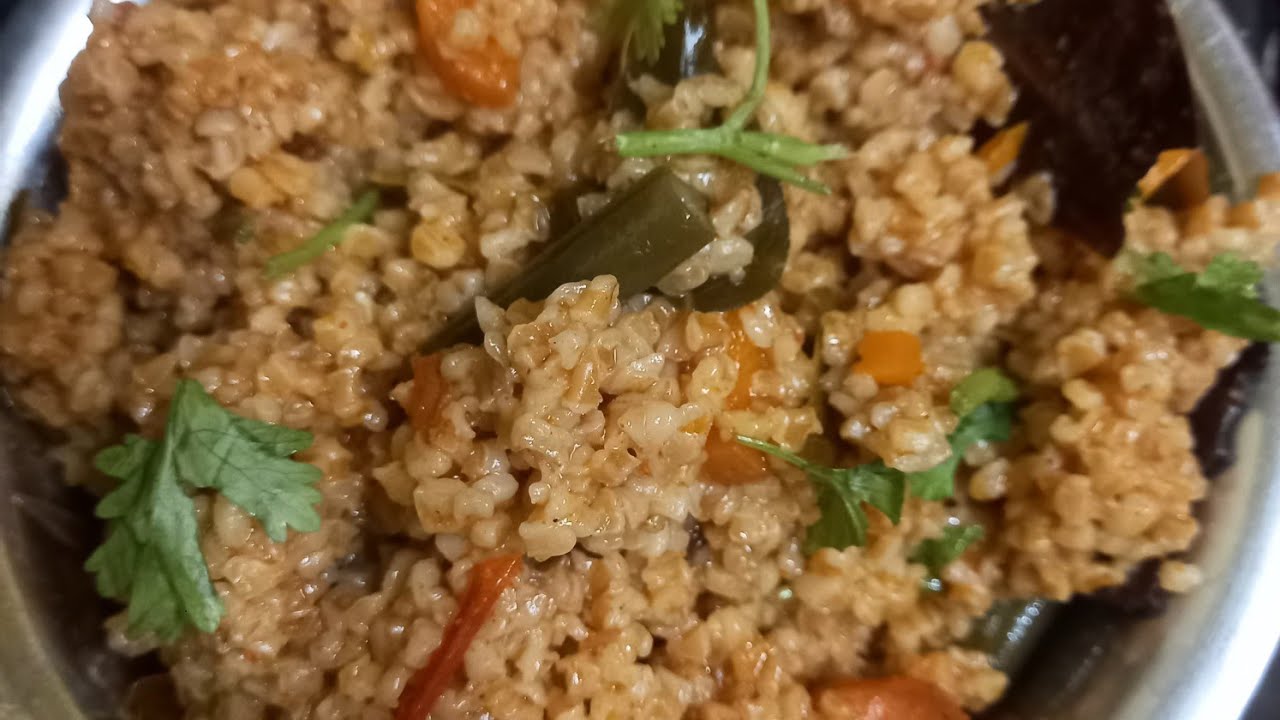 கோதுமை குருணை பிரியாணி/கோதுமை வெஜிடபுள் பிரியாணி/wheat veg biriyani tamil/ wheat vegetable biriyani
