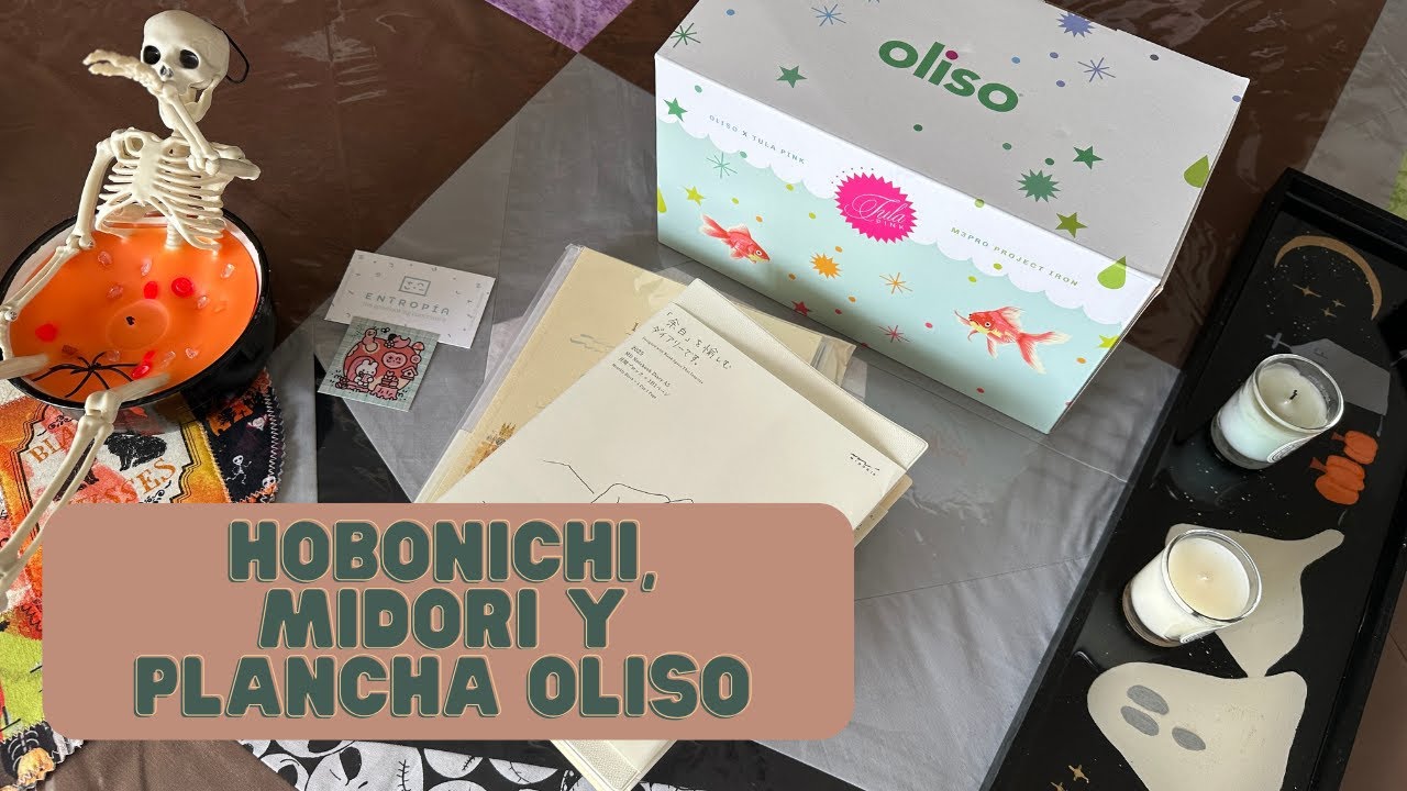 Hobonichi Cousin, Midori 1 day 1 page y plancha Oliso Tula Pink