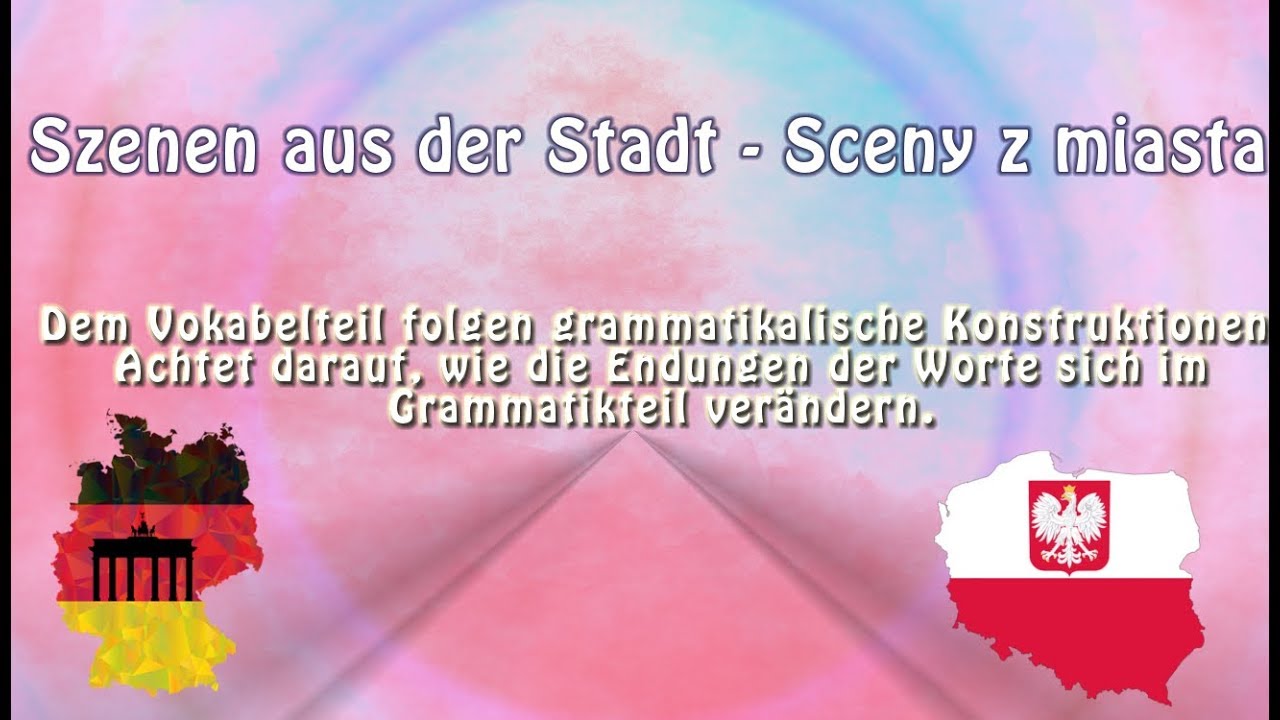 Szenen aus der Stadt - wie Worte sich in Sätzen verändern