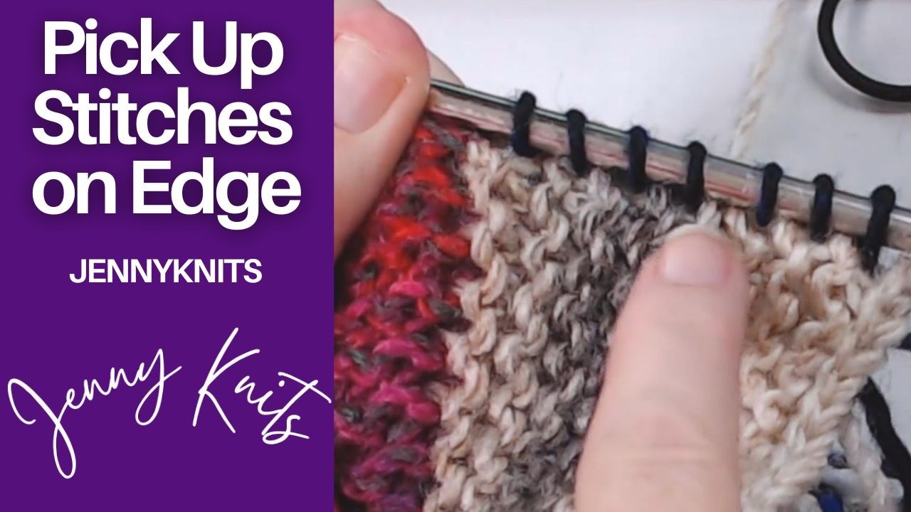 How to Pick Up Stitches Along an Edge (Slip Stitch vs Cast-Off Edge)