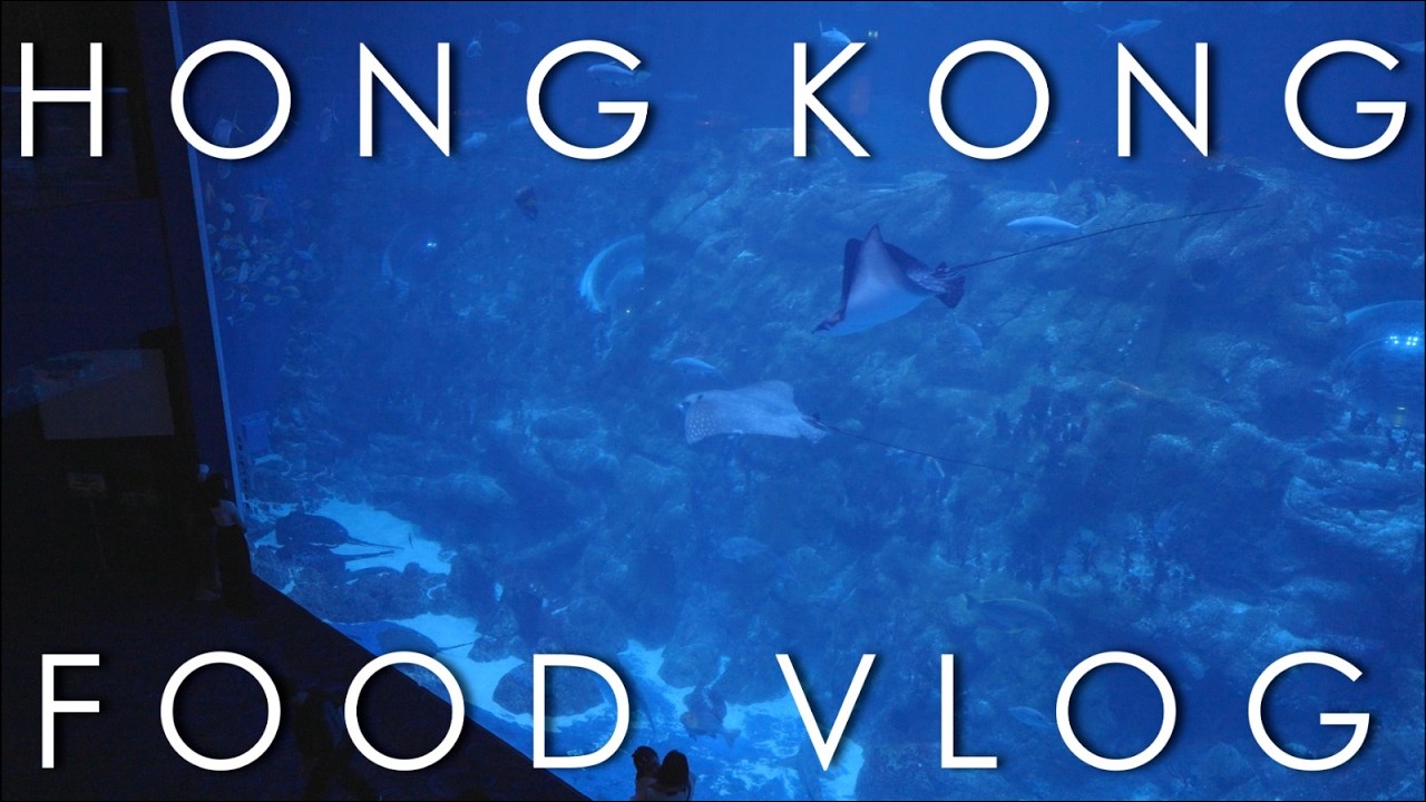 [Hong Kong Food Vlog] 海洋公園海龍王餐廳 Ocean Park Neptune's Restaurant with an aquarium #oceanpark #food