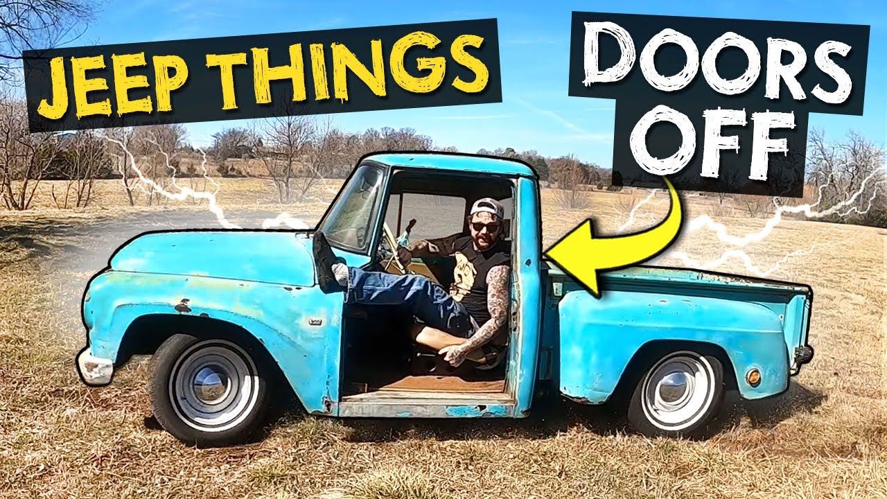 Driving with no door. 1964 International Pickup. Broken Hinges. Can we fix it?!