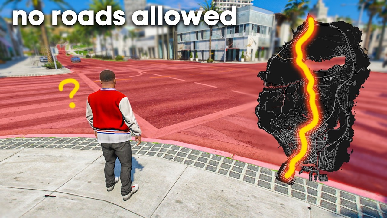 Can You Cross The Map In GTA 5 On Foot Without Using Roads?