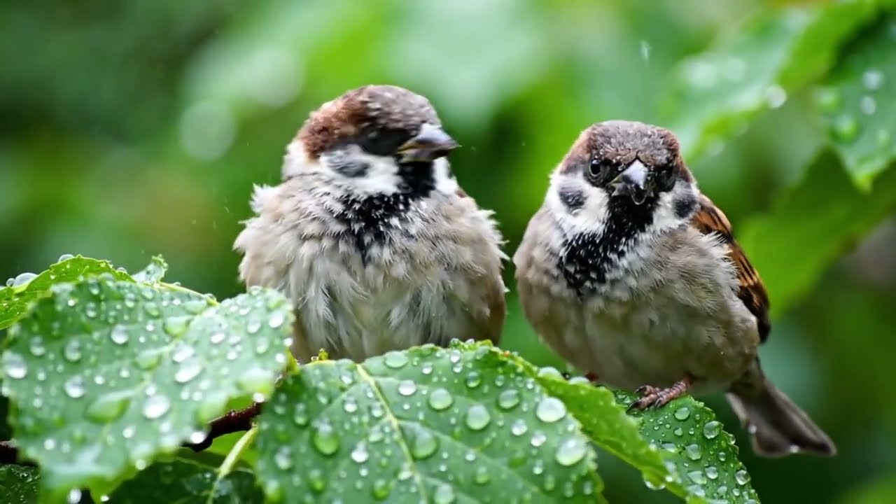 Rain and Birds chirping Relaxing to Heal Your Mind & Relieve Sadness