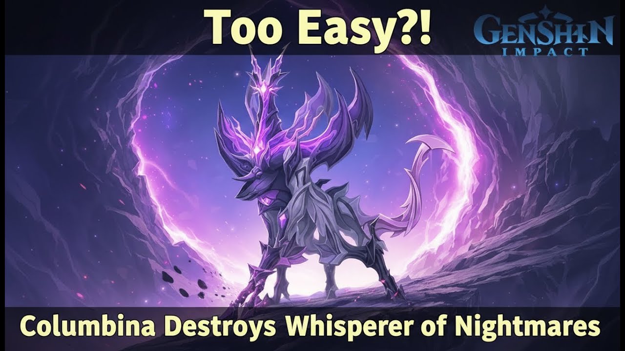 Too Easy?! Columbina Destroys Whisperer of Nightmares | Genshin Impact Gameplay