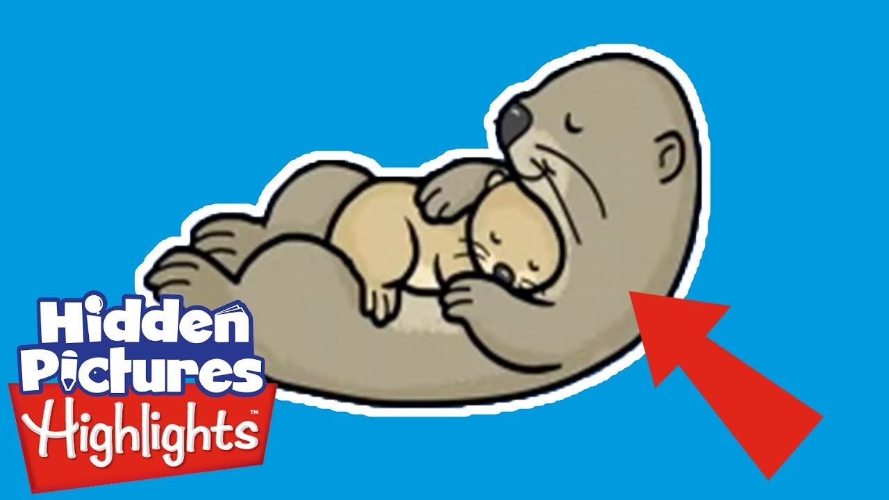 Hidden Picture Puzzles | Fun with the otters! | Fun games for kids | Highlights
