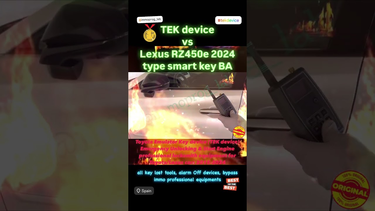 TEK device hacking keyless go system radio code grabber emergency opening engine start all keys lost