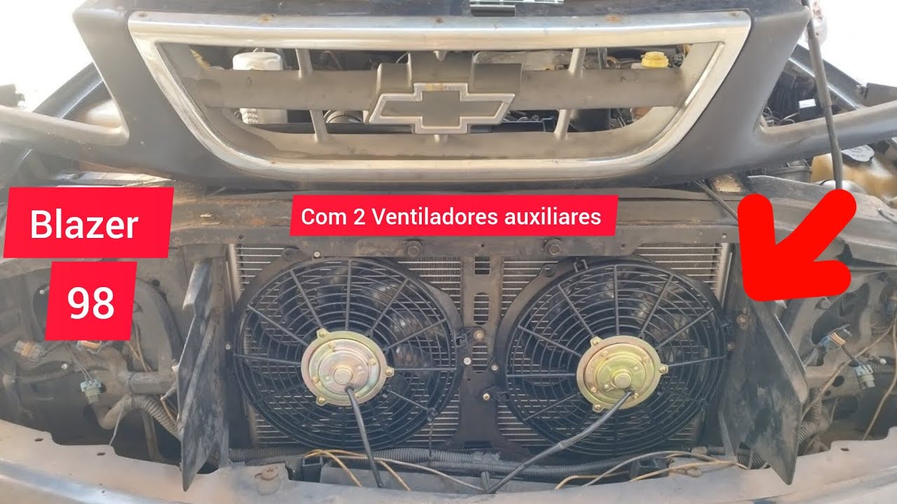 Como instalar ventoinha auxiliar na Blazer S10 2.2 - Chevrolet 98
