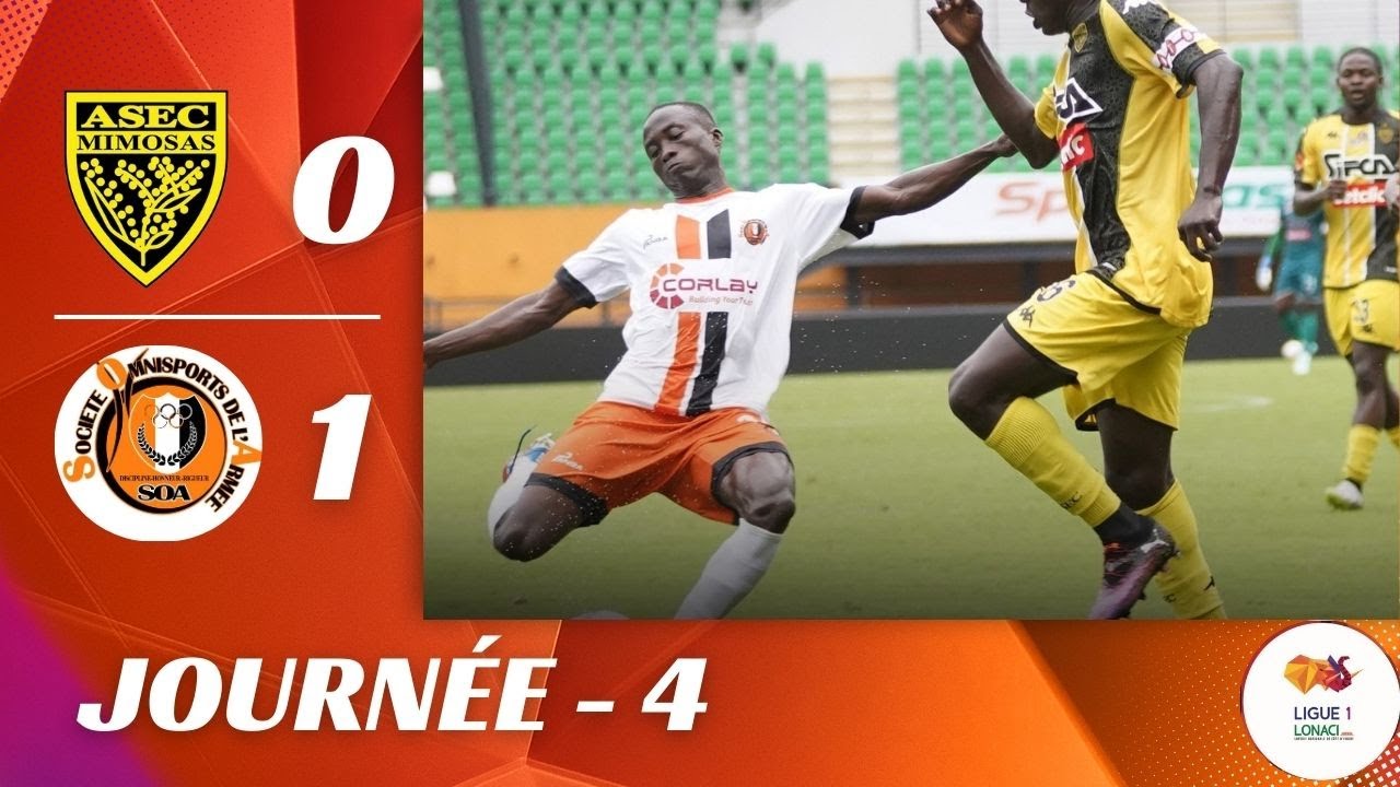 Résumé | J4 | ASEC MIMOSAS VS SOA FC | Ligue 1 Lonaci - (2025-2026)