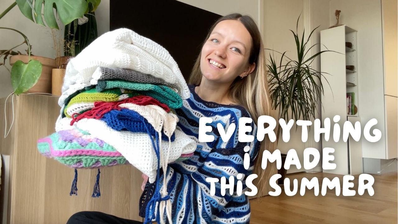 EVERYTHING I CROCHETED THIS SUMMER | crochet projects & ideas 2025
