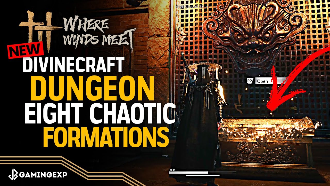 Divinecraft Dungeon - Eight Chaotic Formations All 10 Chests Guide Puzzles - Where Winds Meet