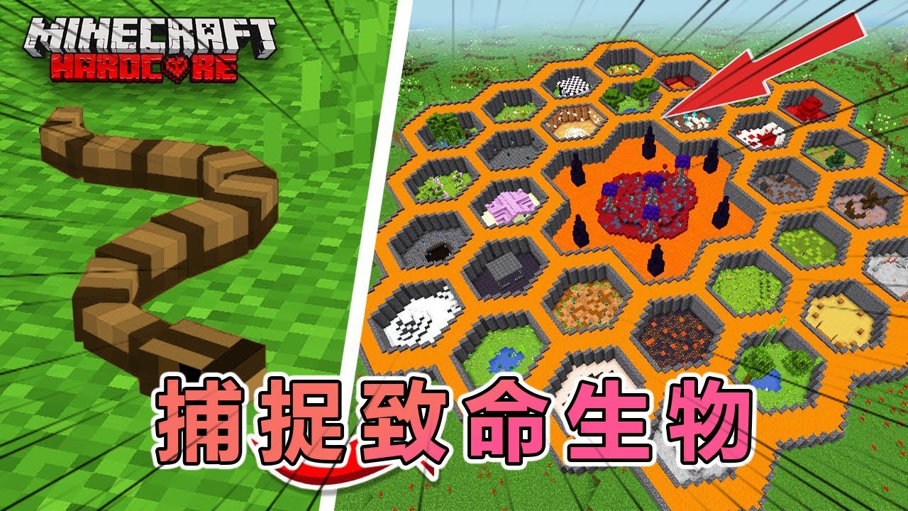 我的世界：肝帝老哥挑战捕捉所有模组致命生物 #我的世界 #minecraft