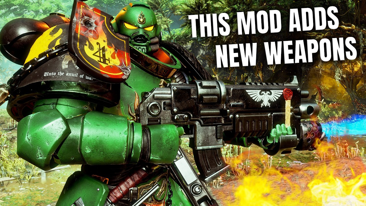 NEW WEAPON - COMBI-FLAMER! Salamanders Veteran vs Tyranids | Space Marine 2 (4K, Mod)