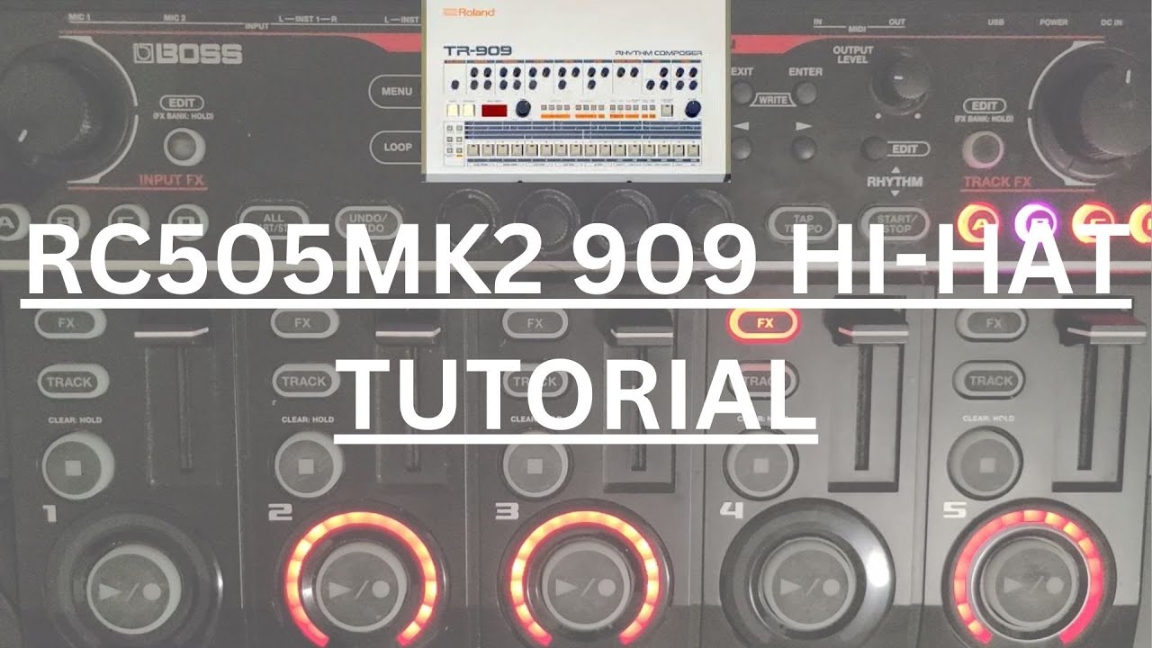 RC-505MK2 Sound Design Tutorial | 909 Hi-Hat