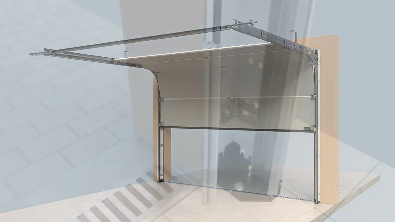 Installation de la porte de garage sectionnelle Harmonic 42 ferrure N | Tubauto