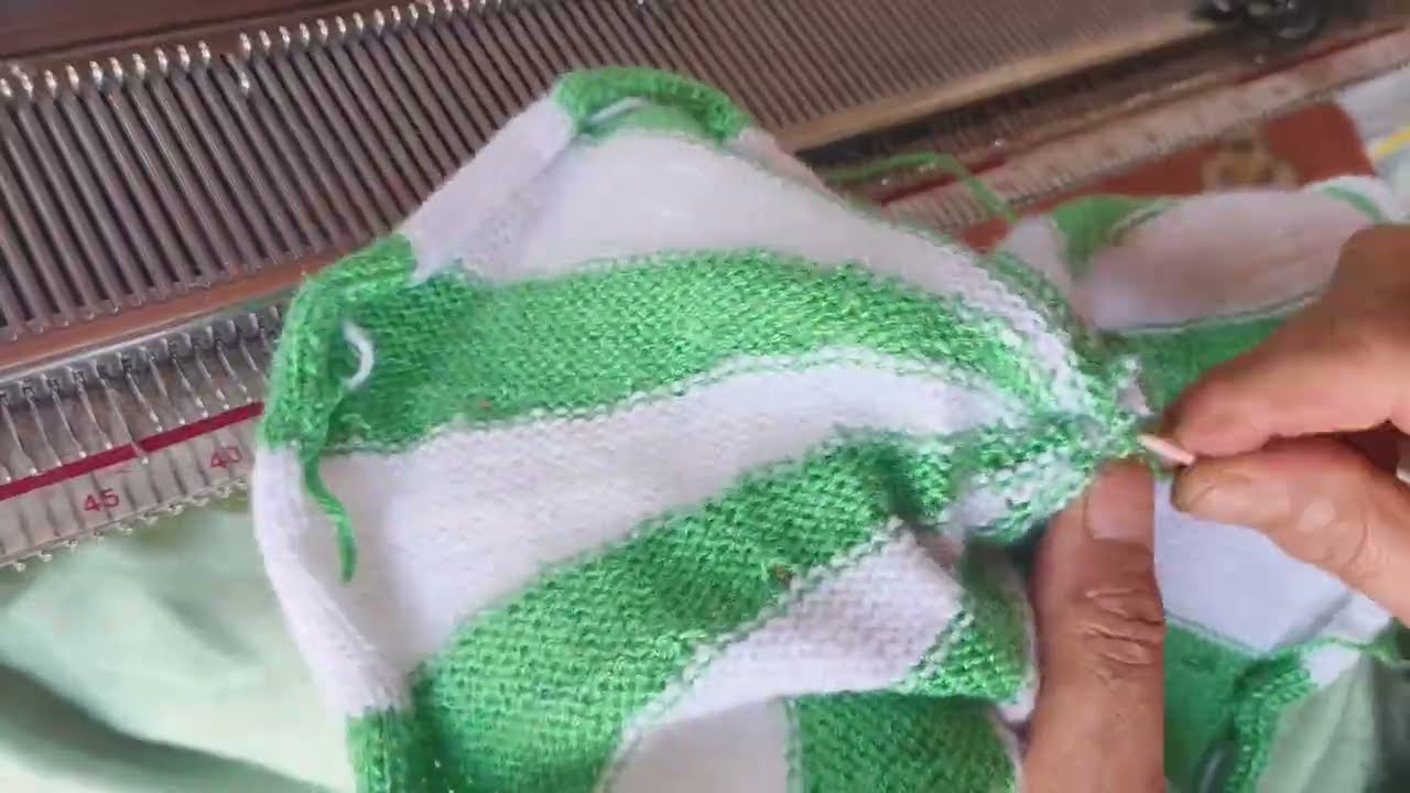 🧶 Round Knitting on Machine | Easy & Neat Finish