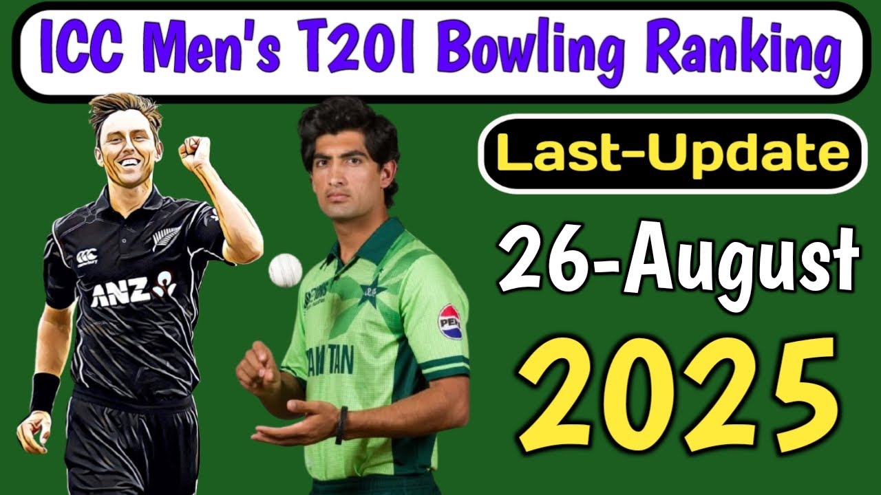 ICC Men's T20I Bowling Ranking Latest Update 2025| Top 5 bowler| T20 Cricket