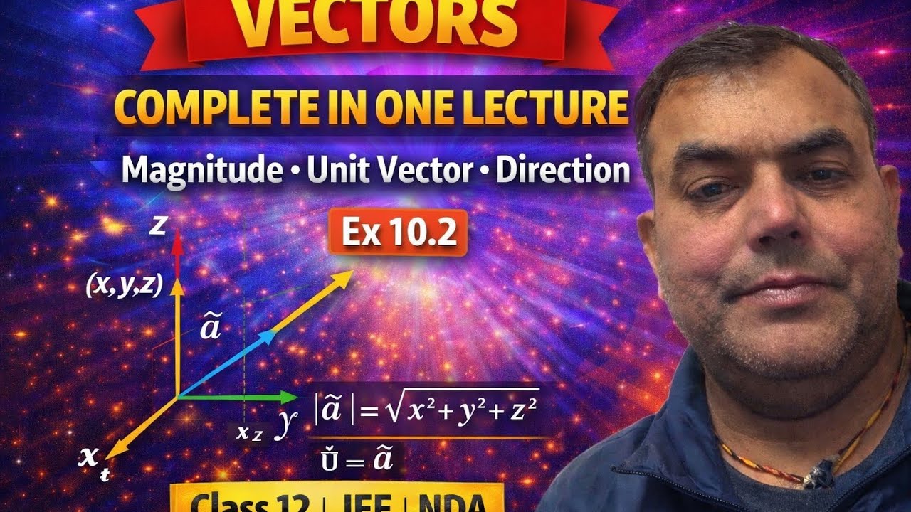 Vectors Ex 10.2 One Lecture | Class 12 Boards & Competitive Exams#class12maths #competitiveexams 