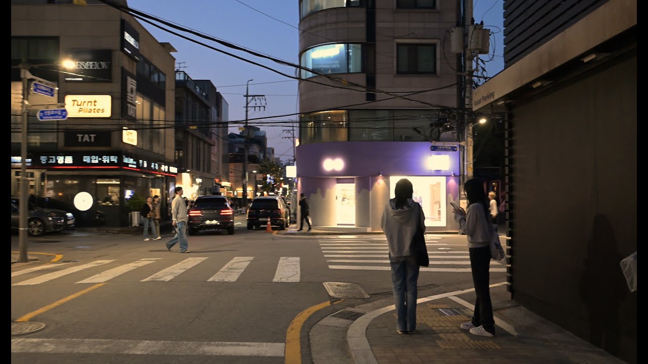 압구정 주변 거리 걷기 l Walking around Apgujeong, Seoul, Korea 4K