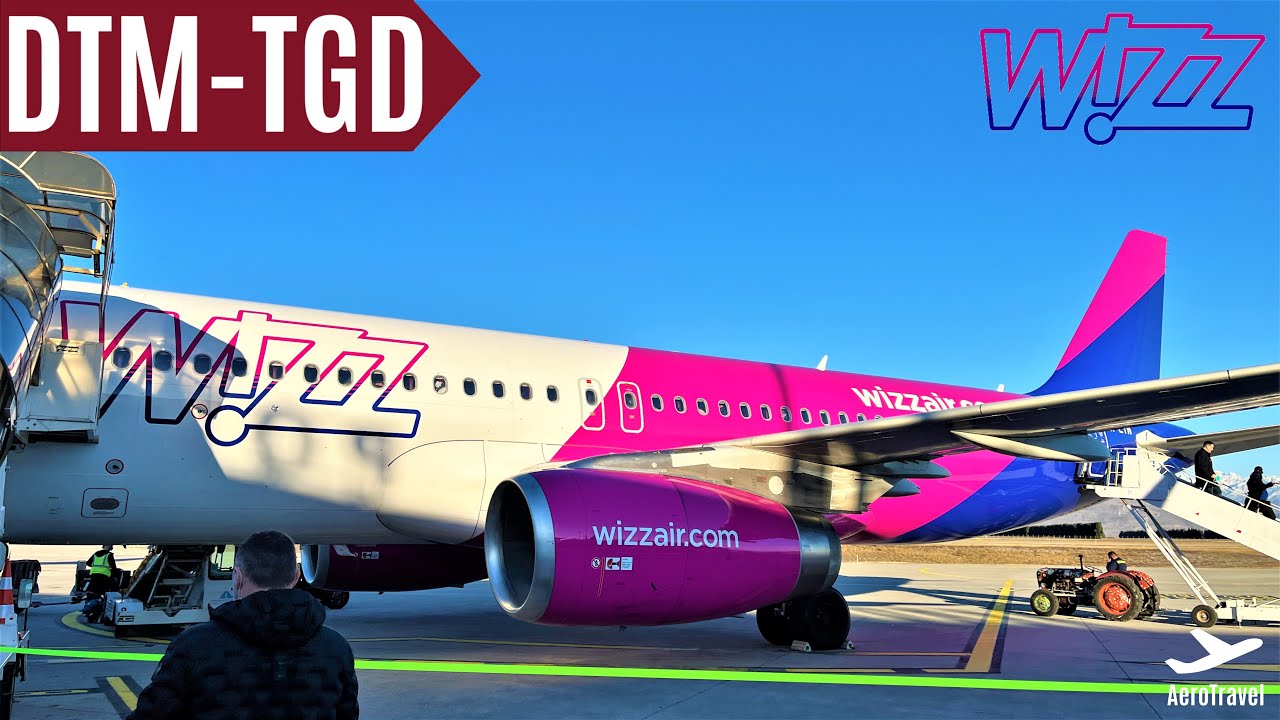 FOR 12€ ONBOARD WIZZ AIR to PODGORICA, MONTENEGRO | ONBOARD EXPERIENCE | AIRBUS A320 | TRIPREPORT 4K