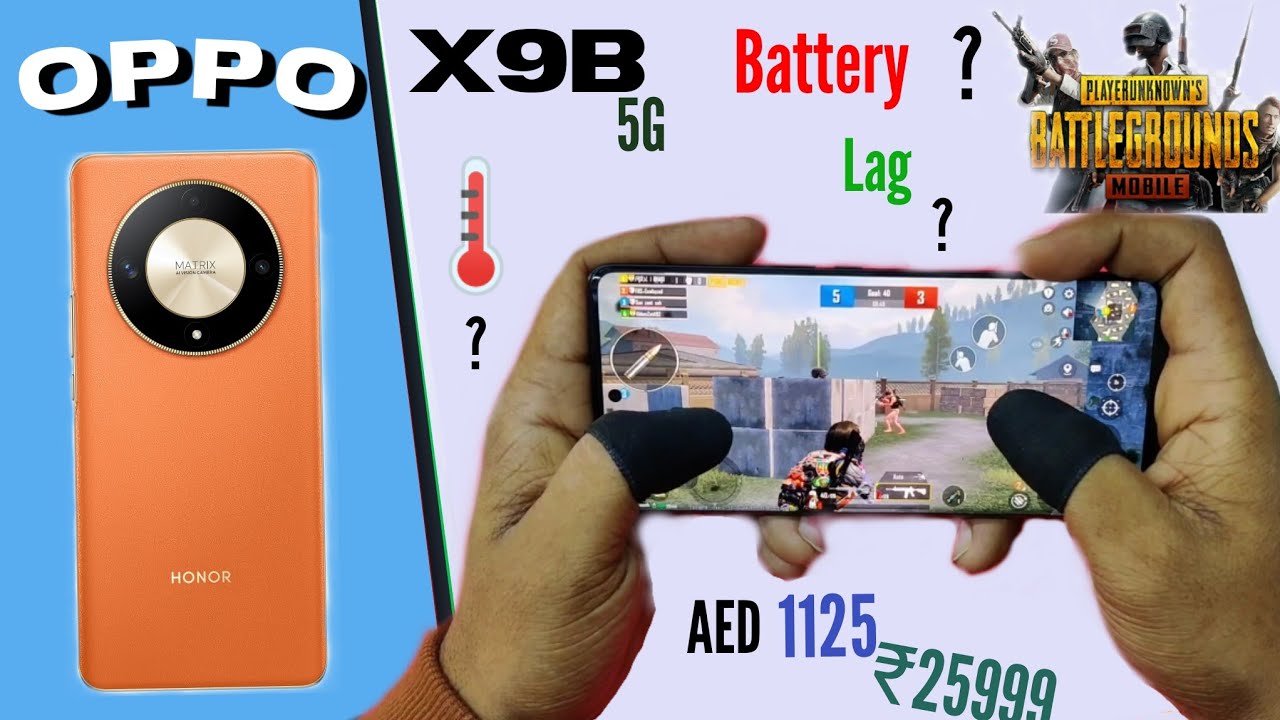 HONOR X9B 5G''BGMI/PUBG Gaming Test - Graphics test!!!ALI-NX1 PUBG Honor X9b Good One!!