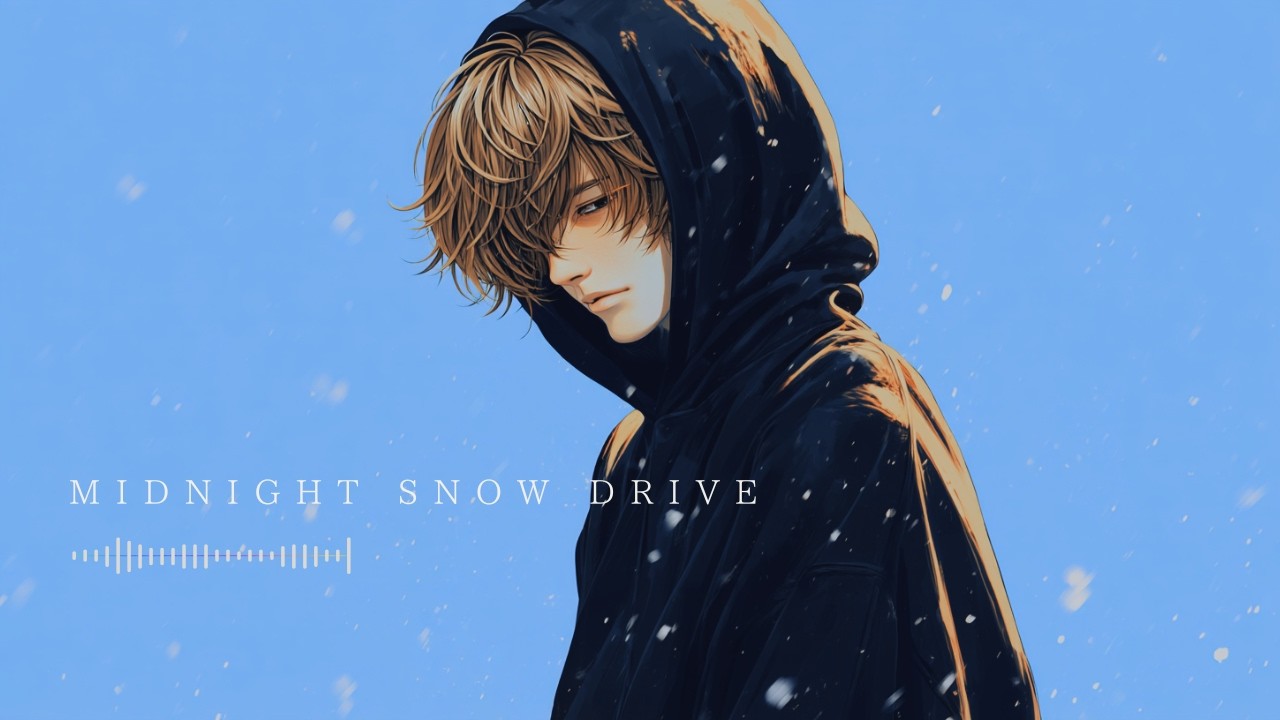 Midnight snow drive