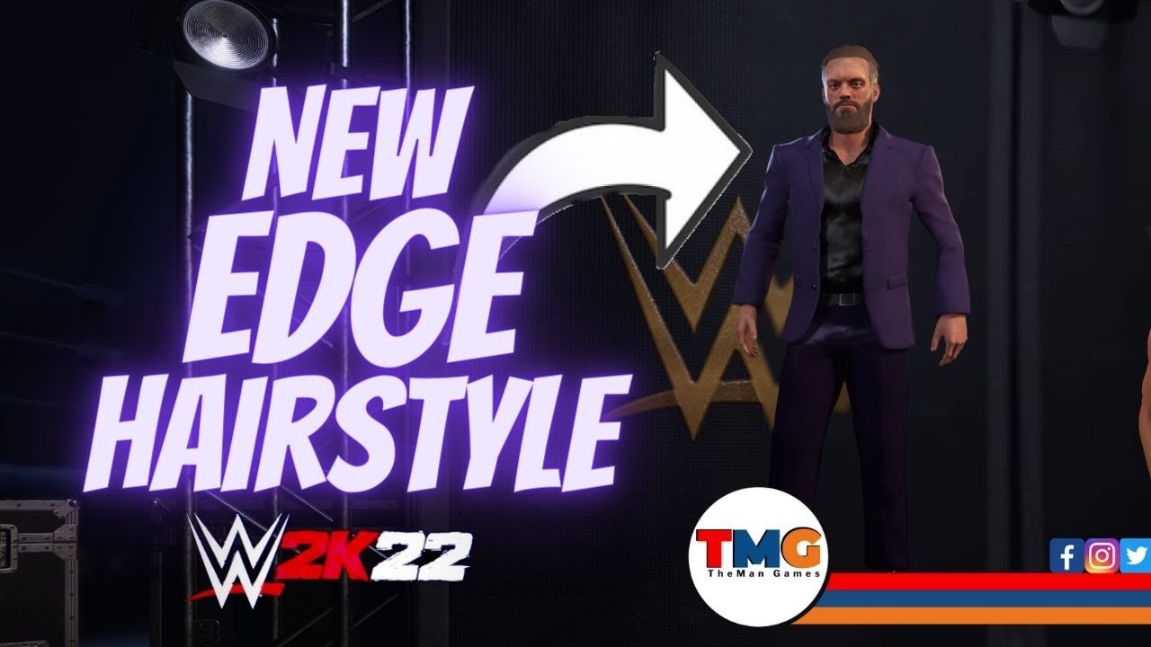 How To Get Edge's New Hairstyle and Attire! WWE 2K22