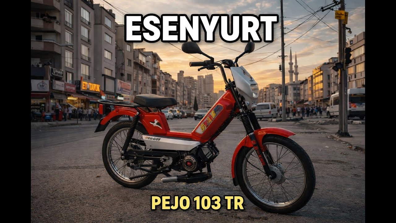 Esenyurt Sokaklarında Efsane  Pejo 103 TR ile Nostalji Turu 📍🏙️ Esenyurt 🇹🇷