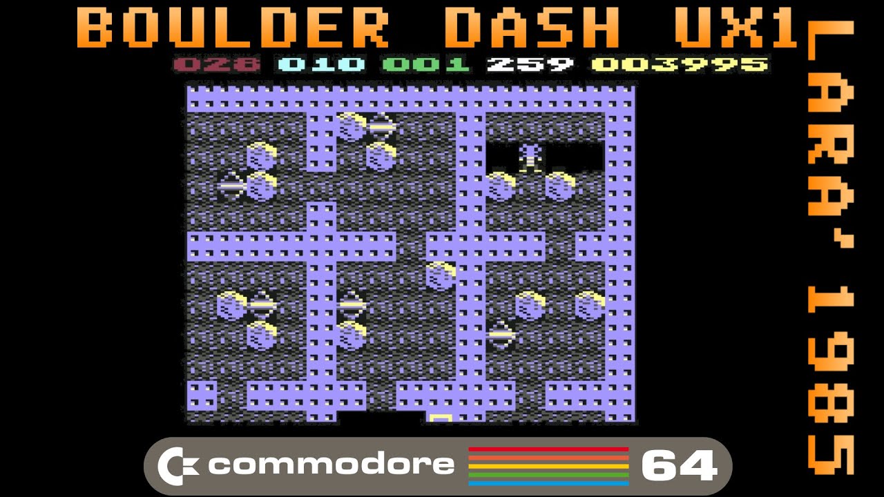 Boulder Dash UX1 (2006) [Commodore 64] - UnlimitedStar23