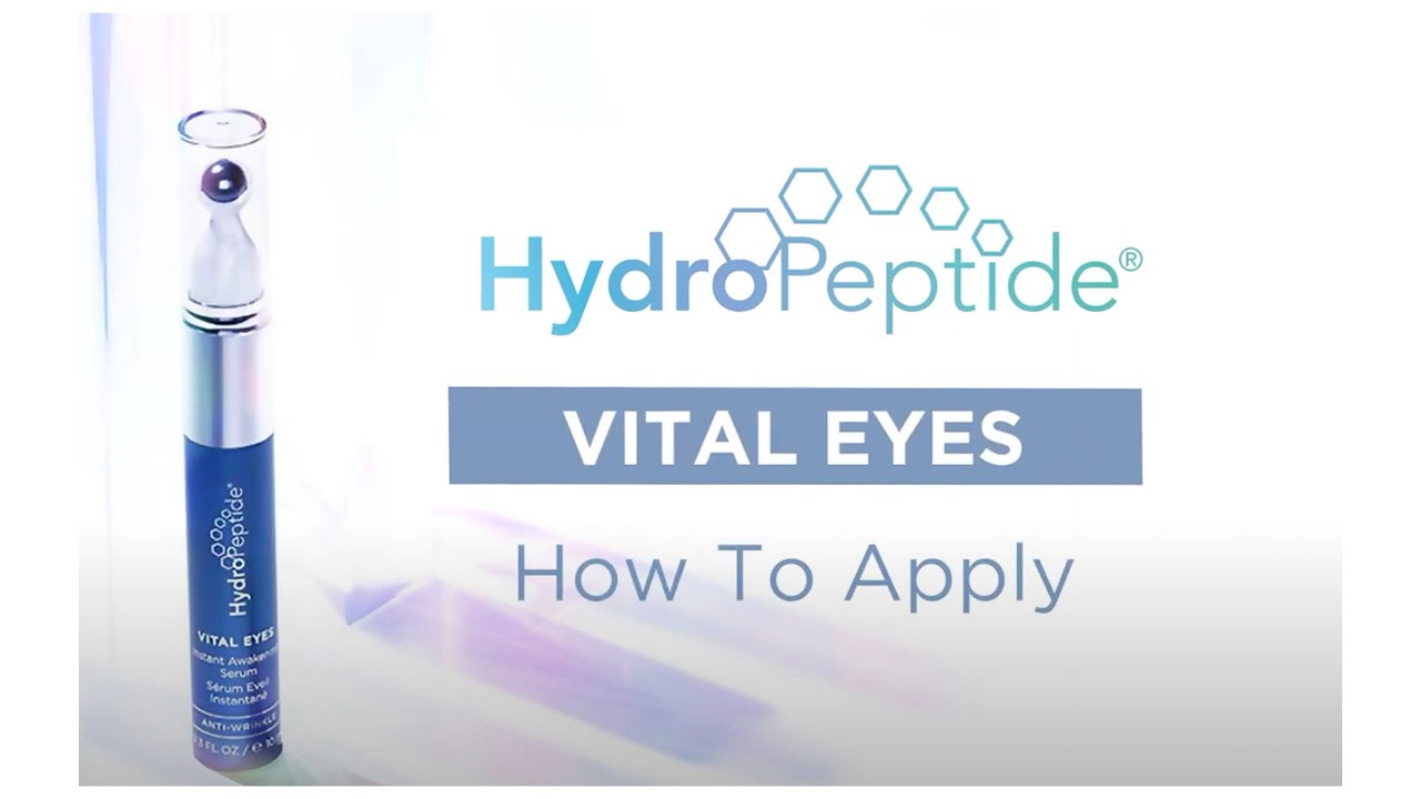 How to apply HydroPeptide Vital Eyes Eye Serum