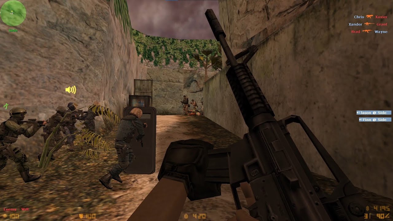 Counter Strike:  Airstrip Map | Gameplay: Team- Counter Terrorist | No Talking