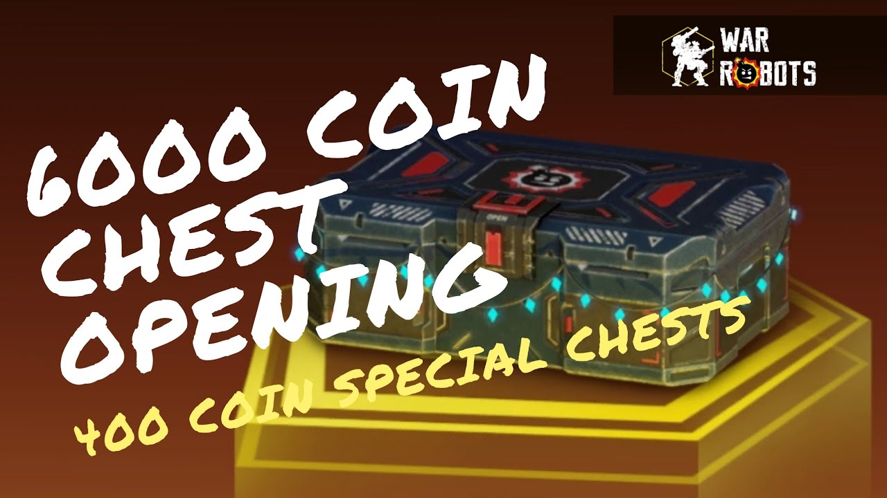 War Robots, special chest opening with 6000+ coins!