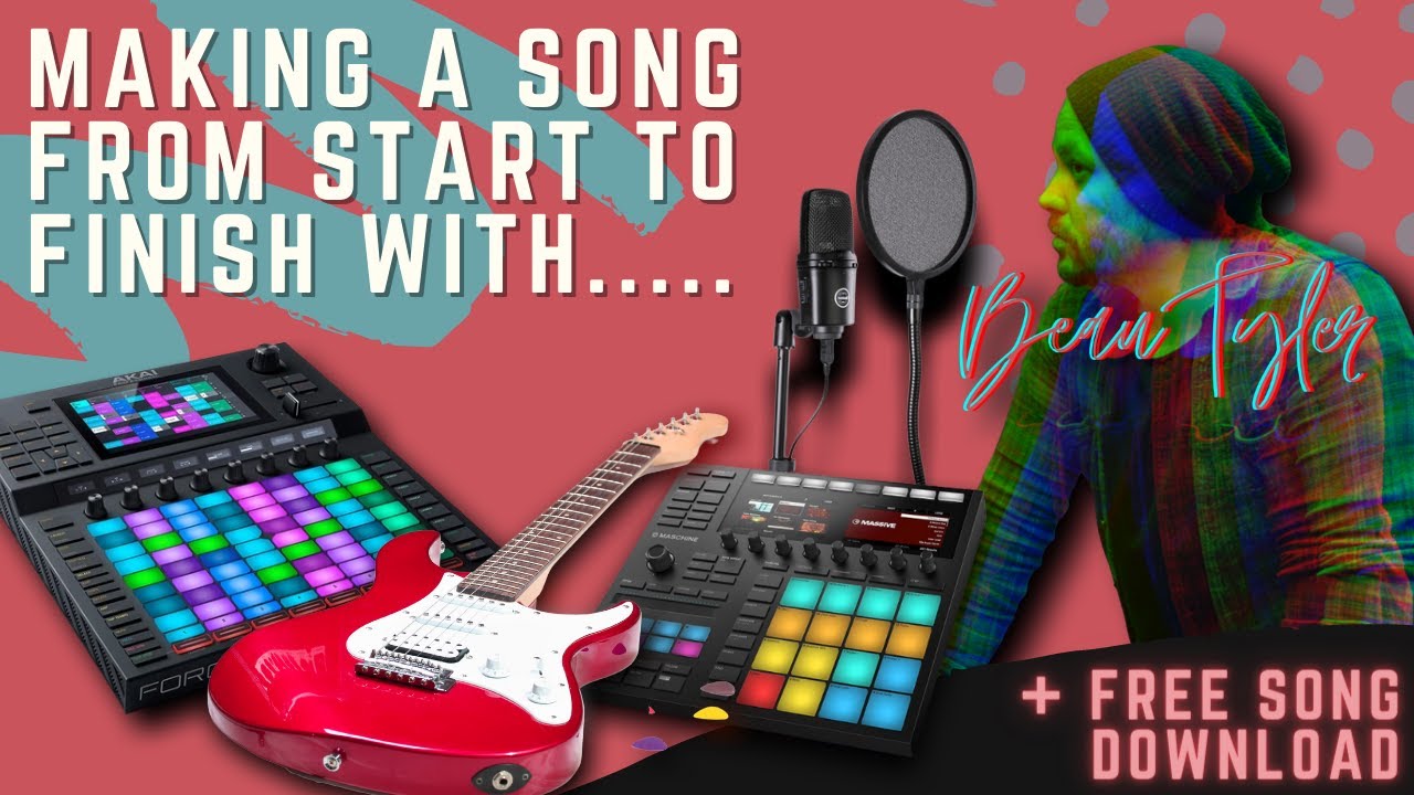 Akai Force/Maschine | Making a lo-fi bop with guitar and vocals | 