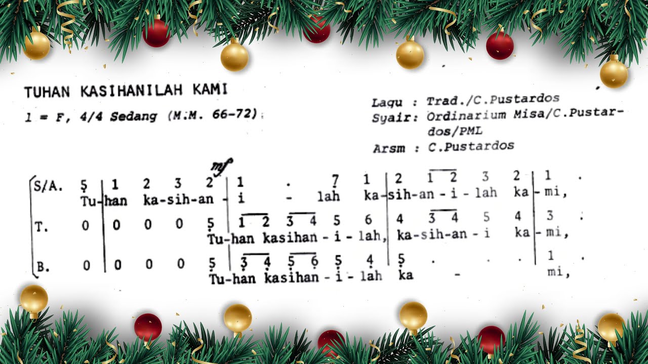 TUHAN KASIHANILAH KAMI - PUSTARDOS (Natal) || Link Download Teks ada di deskripsi video!