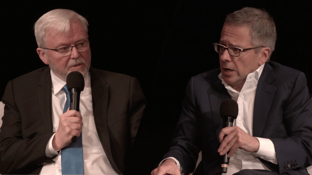 A Fireside Chat on U.S.-China Relations with Kevin Rudd and Ian Bremmer