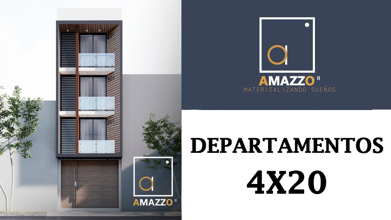 DEPARTMENT DESIGN 80 m2 | DEPARTAMENTOS DE 4x20 METROS