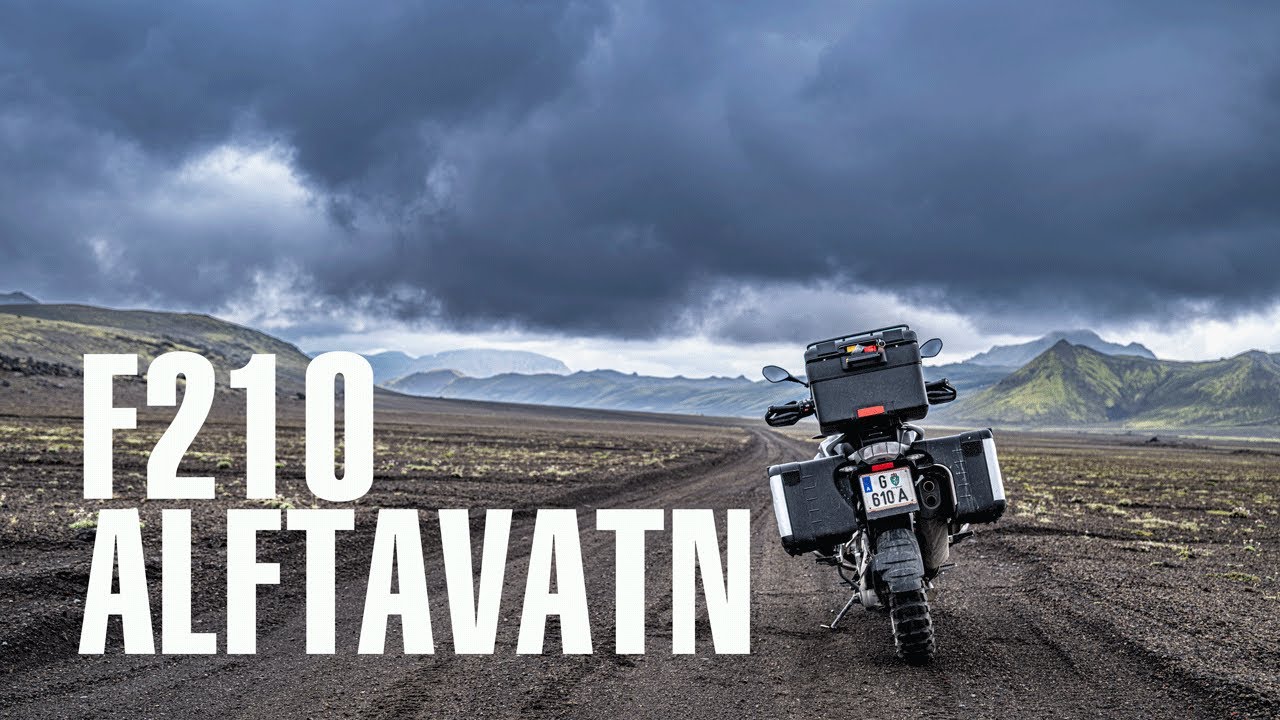 Mit dem Motorrad in Island -  F210 nach Alftavatn mit vielen Furten und Wasserdurchquerungen